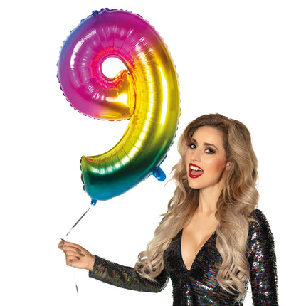 Palloncino con figura arcobaleno 9 anni 86 cm