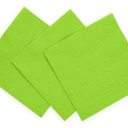 Tovaglioli verde lime a 3 strati 33cm 20pz