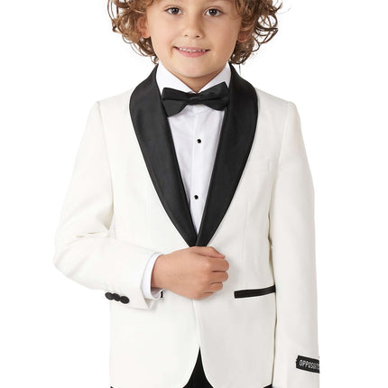 Ragazzo in smoking bianco OppoSuits