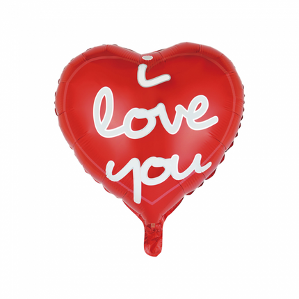 Palloncino ad elio Cuore I Love You 45 cm vuoto