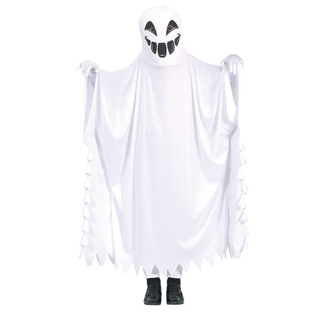 Costume di Halloween da fantasma bambino bianco