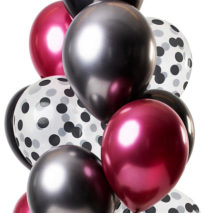 Set di palloncini neri 30cm 12pz