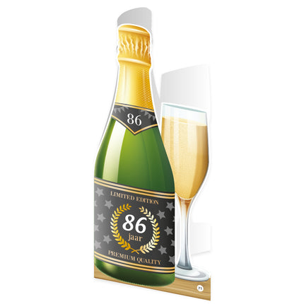 Carta Champagne 86 Anni 18cm