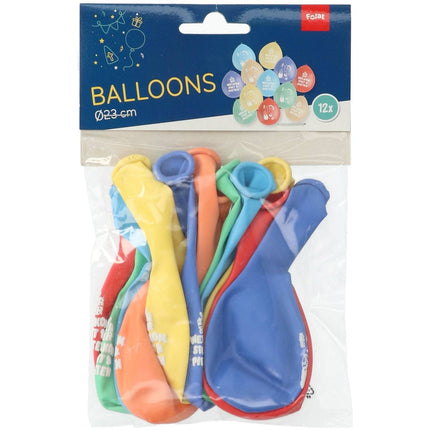 Palloncini colorati Sinterklaas 23 cm 12 pezzi