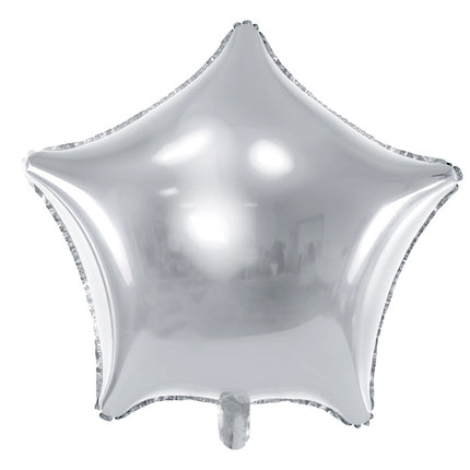 Palloncino ad elio Star Silver vuoto 48 cm