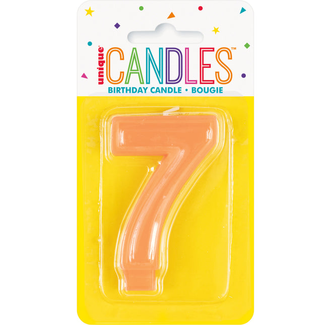 Candela 7 anni arancione