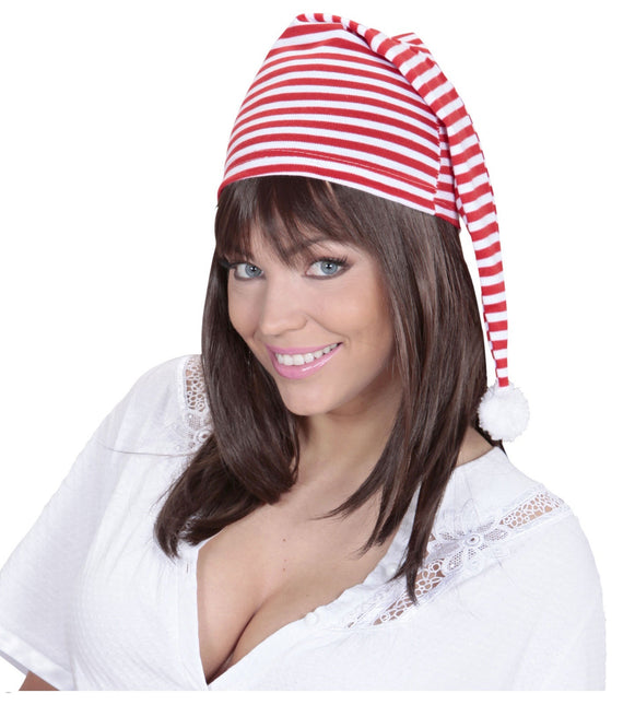 Cappello rosso bianco per dormire