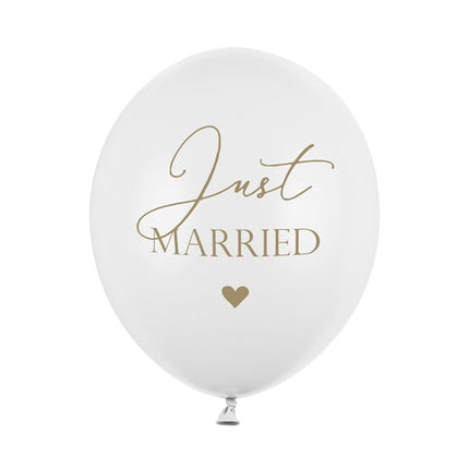 Palloncini Just Married 30cm 6pz