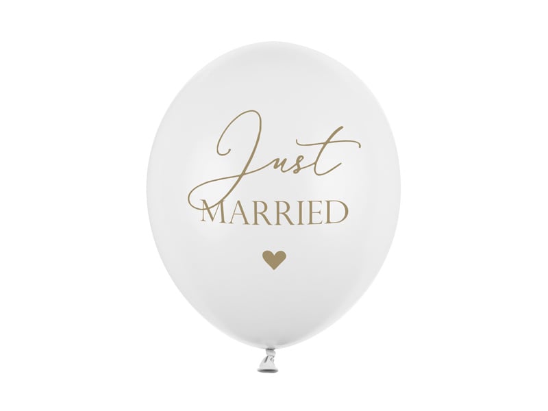 Palloncini Just Married 30cm 6pz