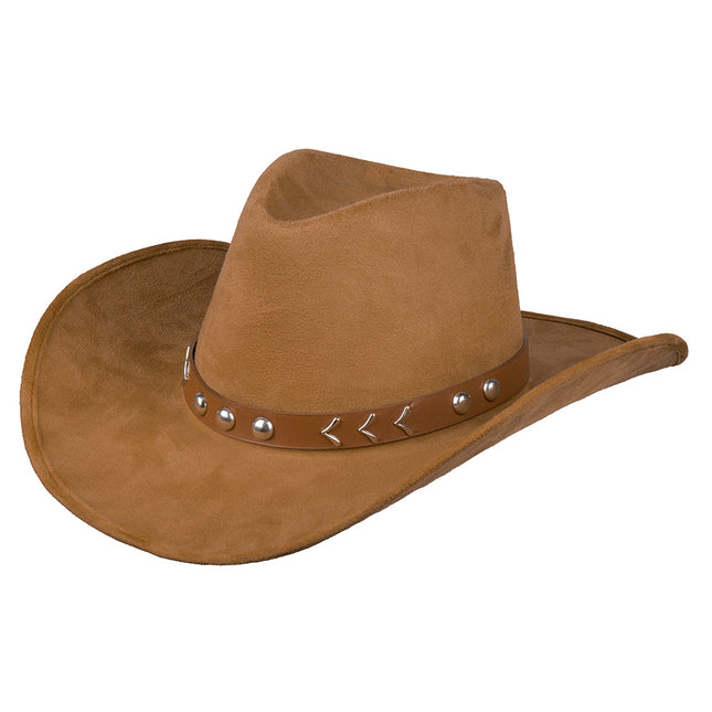 Cappello da cowboy marrone