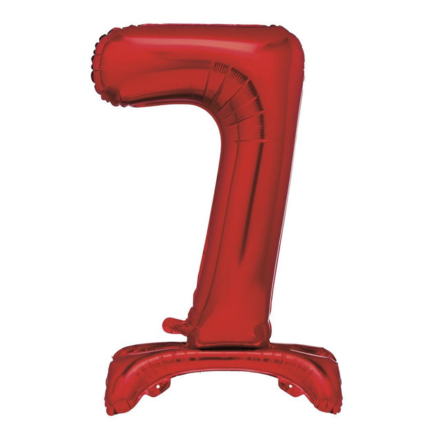 Palloncino Rosso Figura 7 Anni Con Standard 76cm