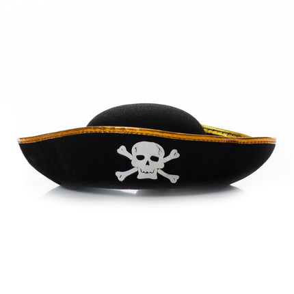 Cappello da pirata Oro Nero