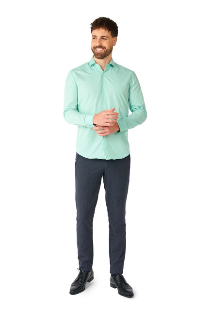 Camicia verde menta uomo OppoSuits