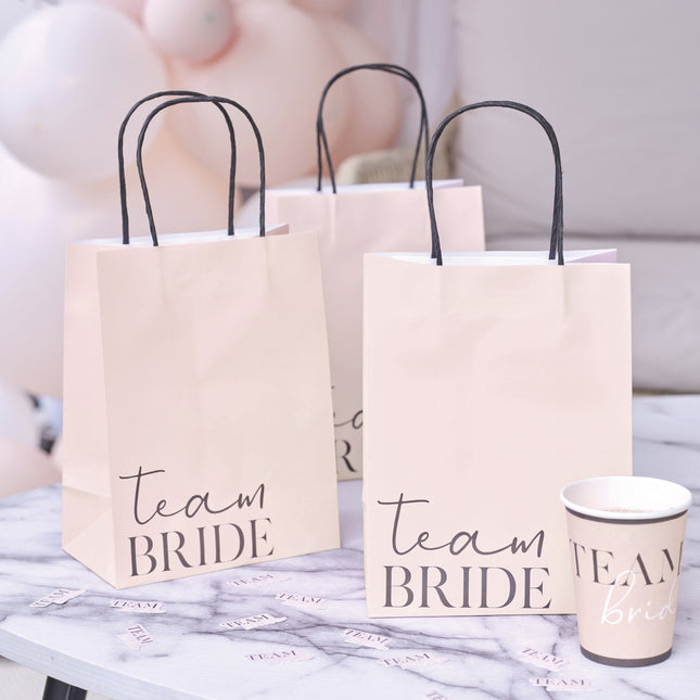 Borse per feste di matrimonio Team Bride 16cm 5pz