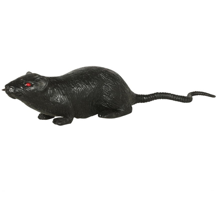 Ratto di Halloween nero 15 cm