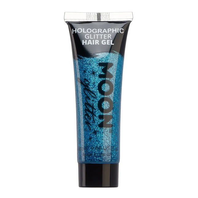 Moon Glitter Gel olografico per capelli blu 20ml