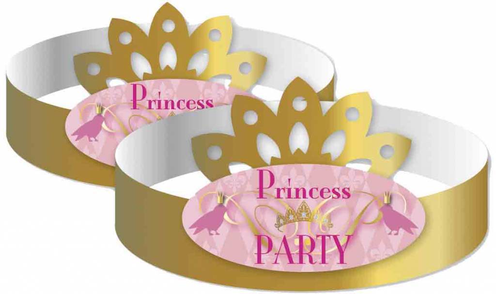 Corone Principesse Party 6 pezzi