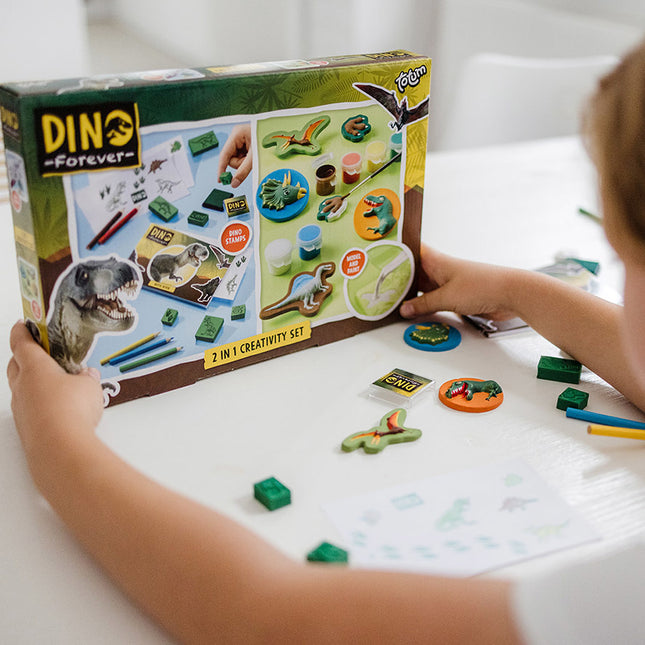 Set di francobolli Dino 2-in-1