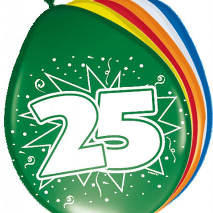 Palloncini 25 anni 30cm 8pz