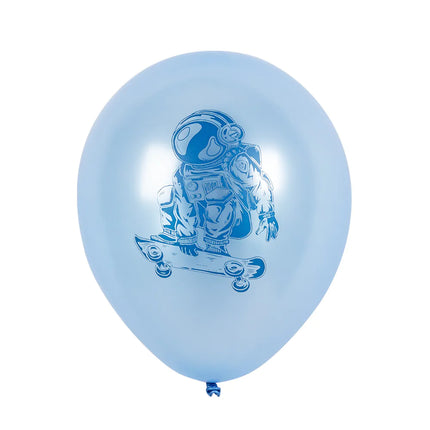 Palloncini per feste spaziali bifacciali 25 cm 6 pezzi