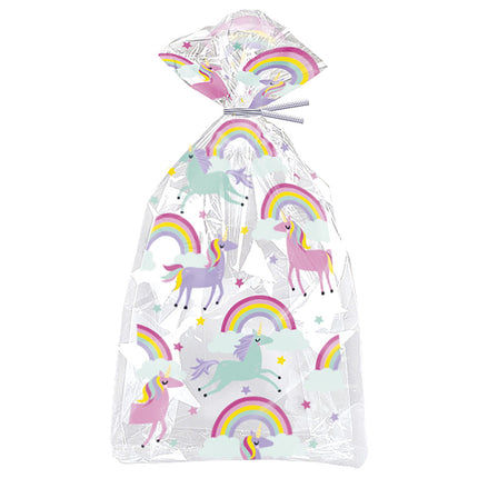 Sacchetti per feste Unicorno Arcobaleno 20 pezzi