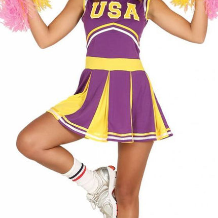 Tuta da cheerleader viola