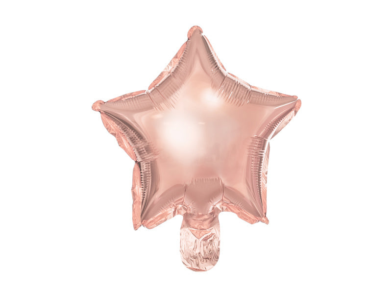 Palloncino ad elio Star Rose Gold vuoto 25cm 25pz