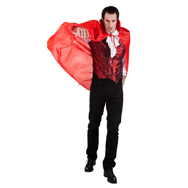 Capo di Halloween rosso 1,2 m