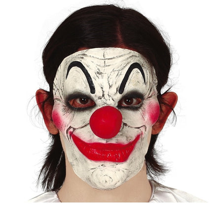 Mezza maschera da clown per Halloween