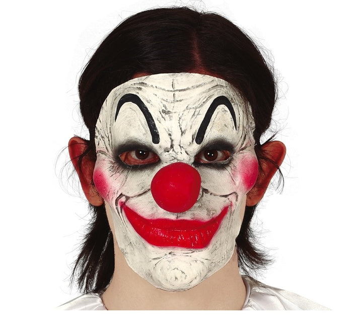 Mezza maschera da clown per Halloween