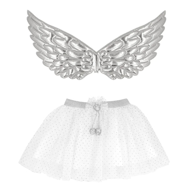 Set di accessori per angeli Bianco Argento Ragazza