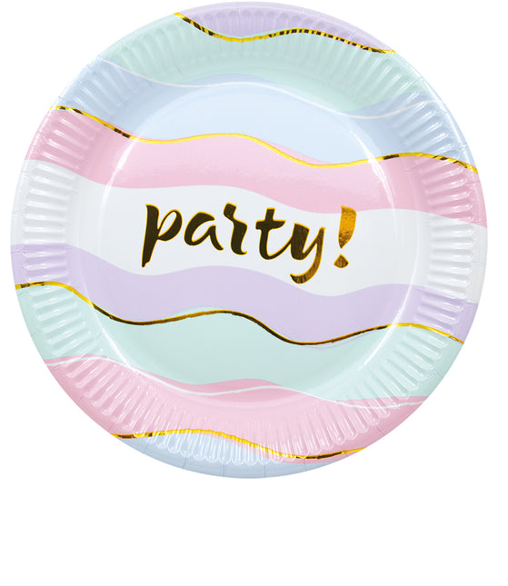 Piatti Party Pastello 20cm 8pz