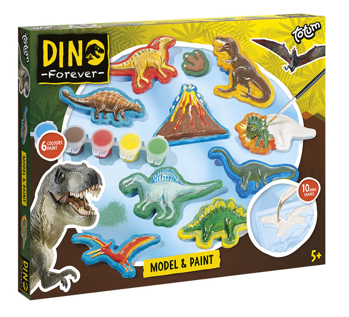 Set per dipingere i dinosauri