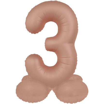 Palloncino a 3 anni con figura in oro rosa opaco da 41 cm