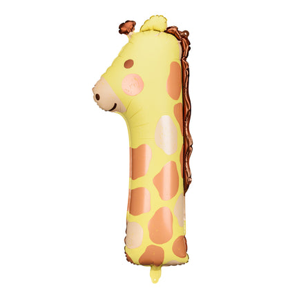 Palloncino ad elio 1 anno Giraffa vuoto 82 cm