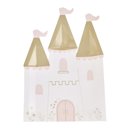 Piatti Castello delle Principesse 14cm 8pz