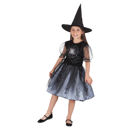 Costume da strega di Halloweeen Ragnatela Bambino