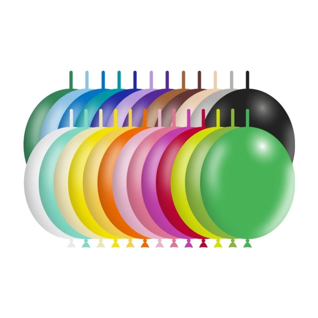 Palloncini a bottone colorati 15cm 100pz