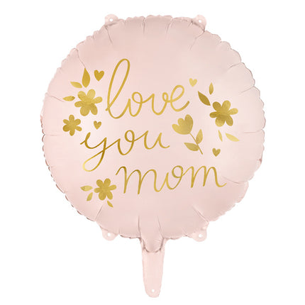 Palloncino ad elio Love You Mom vuoto 45cm