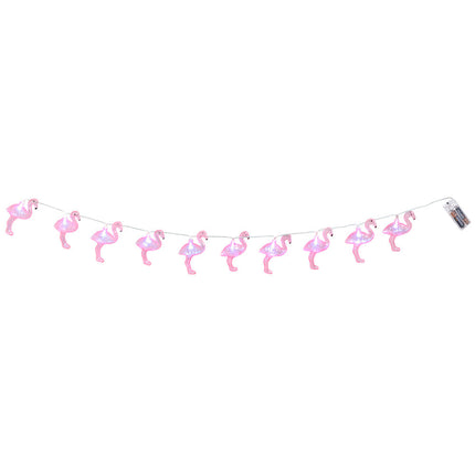 Ghirlanda luminosa LED Flamingo 1,4m