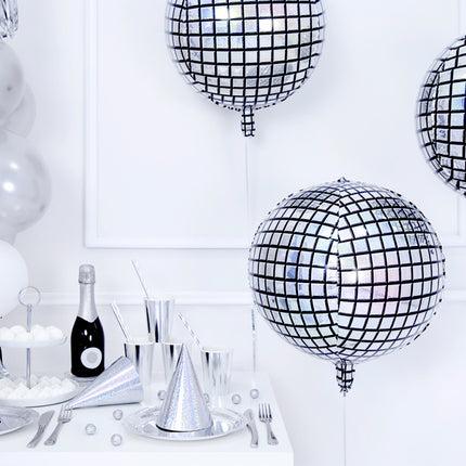 Palloncino ad elio Discoball vuoto 40 cm