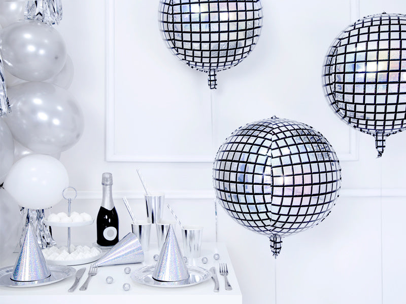 Palloncino ad elio Discoball vuoto 40 cm