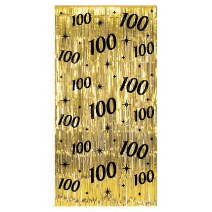 Tenda per porta 100 anni oro nero