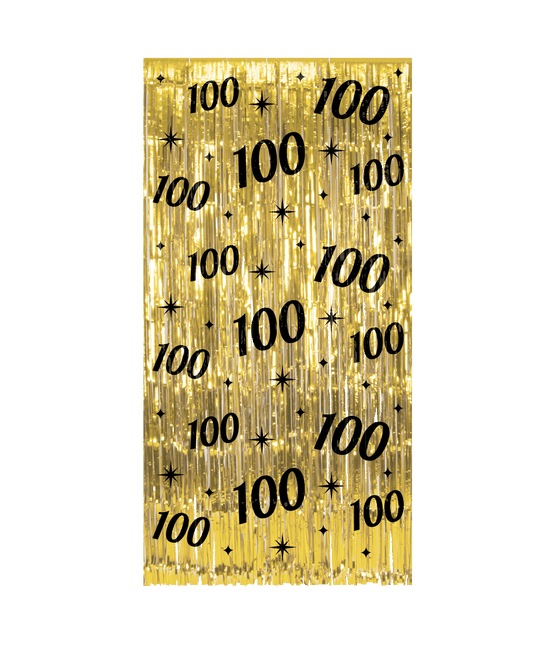 Tenda per porta 100 anni oro nero