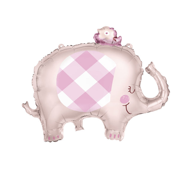 Palloncino in foil Baby Elephant Rosa 74cm