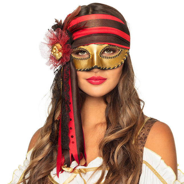 Maschera occhi Venezia Donna Pirata