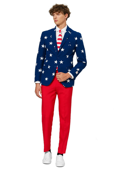 Tuta USA a stelle e strisce da uomo OppoSuits