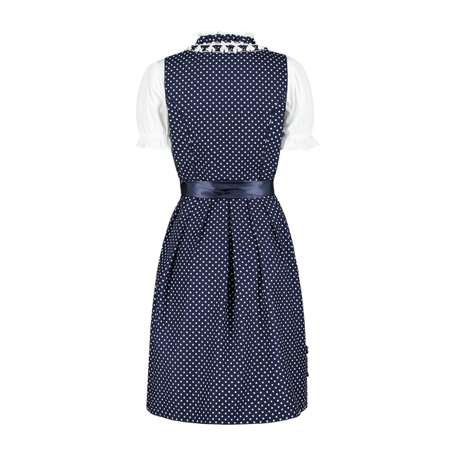 Abito Dirndl Bianco Blu Oktoberfest Donna