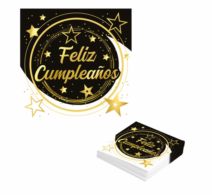 Tovaglioli Feliz Cumplea-os 33cm 12pz