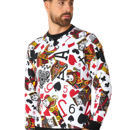 Maglione da uomo con carte da gioco del casinò <tc>OppoSuits</tc>